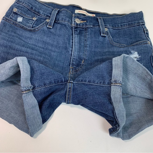 Levi’s Women’s Distressed Denim Cutoff Shorts Size 29 - Picture 7 of 10